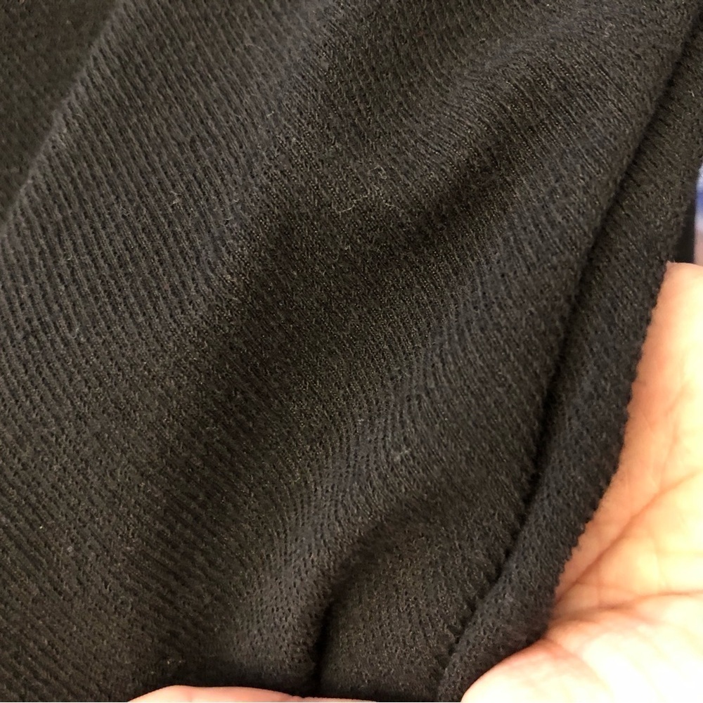 ZARA Black Minimalist Contemporary Relaxed Fit Long Sleeves Belted Midi Dress. - Picture 9 of 16
